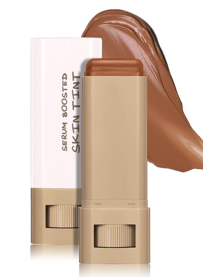 XTJXTJ 6 Colors Foundation Stick Beauty Balm Serum Boosted Skin Tint, Long-Lasting Coverage, Tinted Moisturizer For Face, Portabl Moisturizing Essence Contour Stick Foundation Beauty Balm (#03) - Image 1